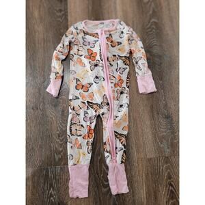 Miozing Baby Girl Bamboo Butterfly‎ Sleeper - 3-6 Months Zipper Foldable #8